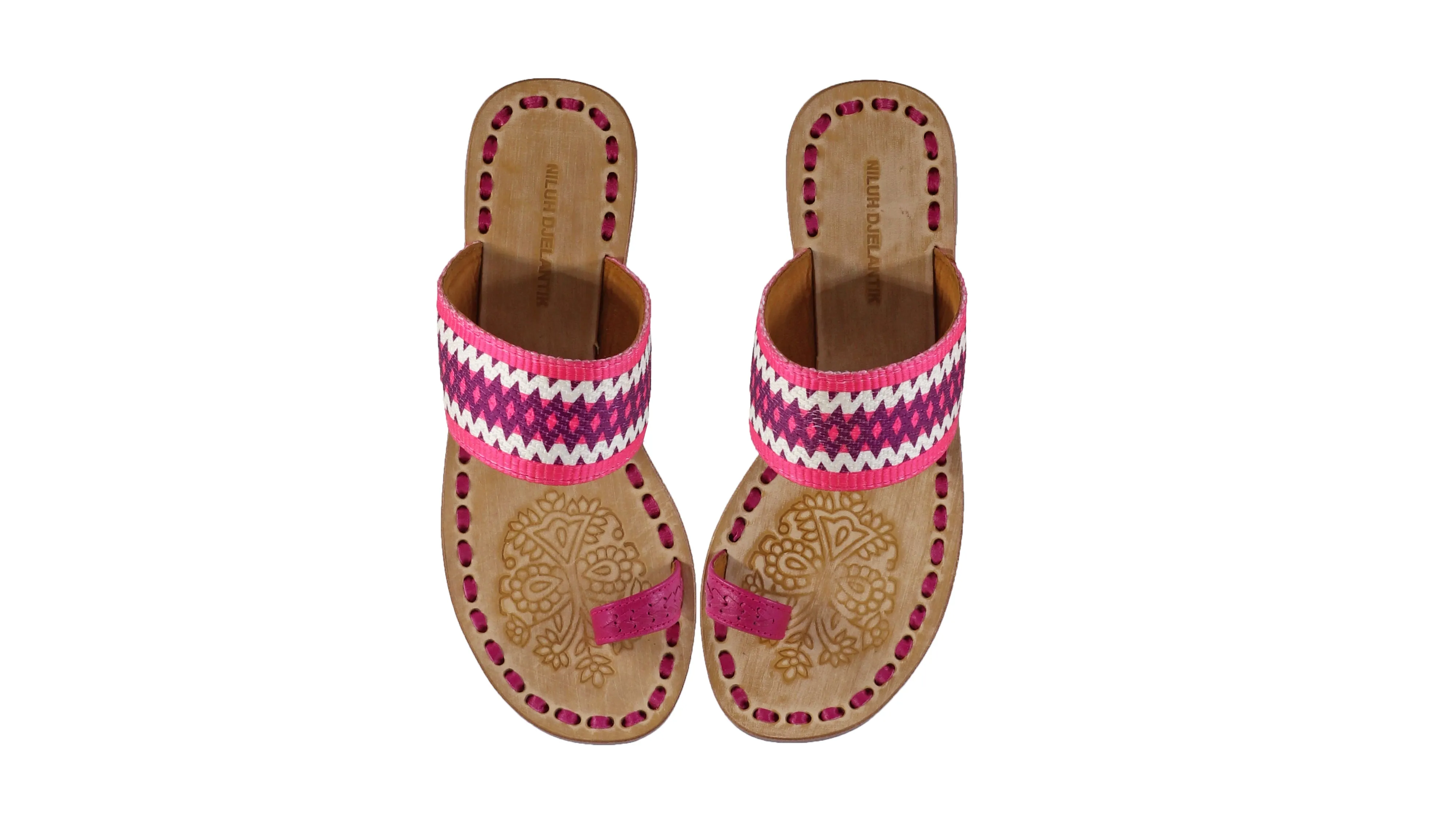 Arini 20mm - Fuschia & Fuschia Diamond Ribbon