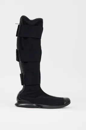 Black Mesh Velcro Strap Boot