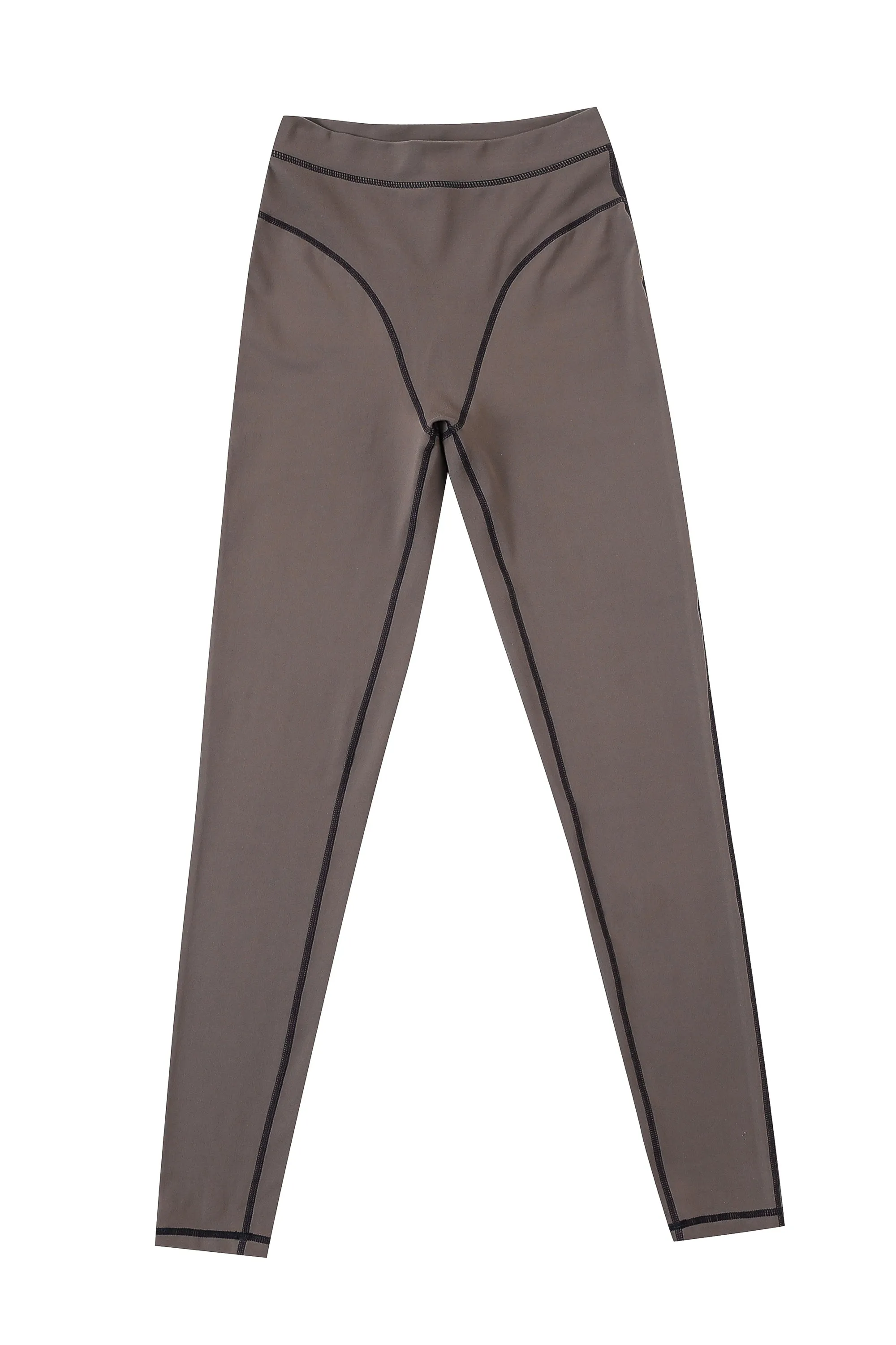 Brown Thong Yoga Leggings
