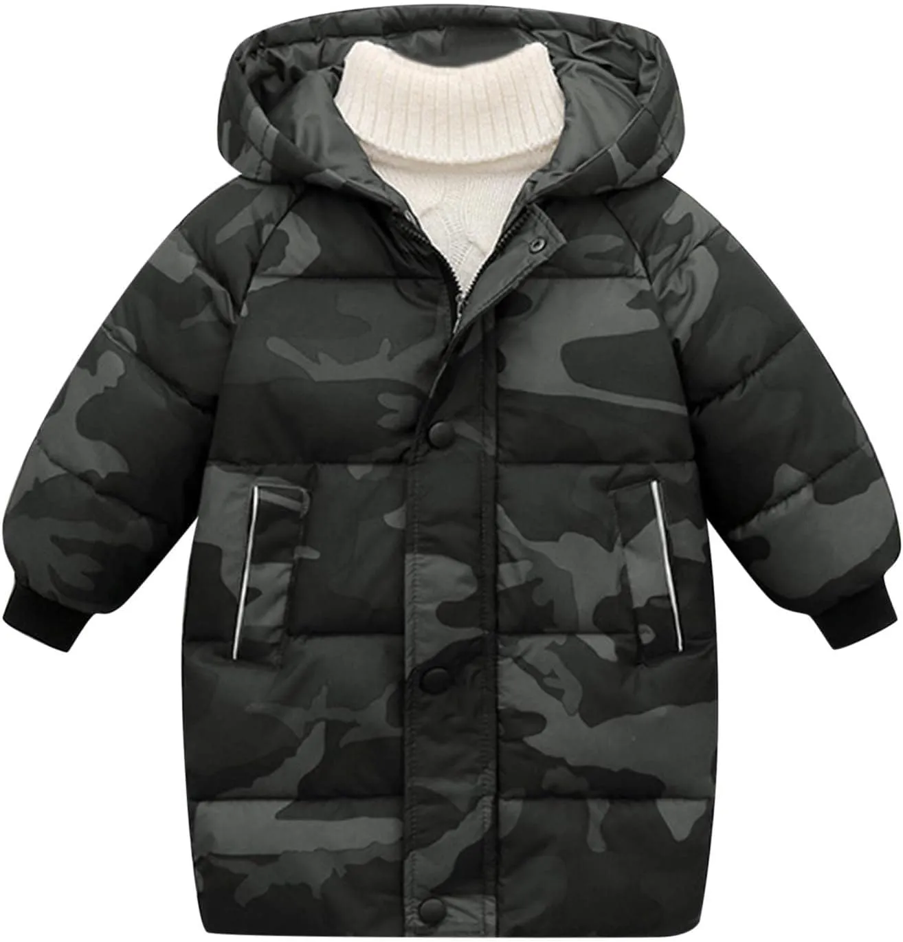 Girls Boys Winter Outerwear Hooded Down Coat Packable Lightweight Warm Puffer Down Jacket with F𝘂r Boy Jackets Size 67