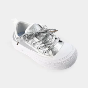 Girls Sneaker WS-007-SILVER