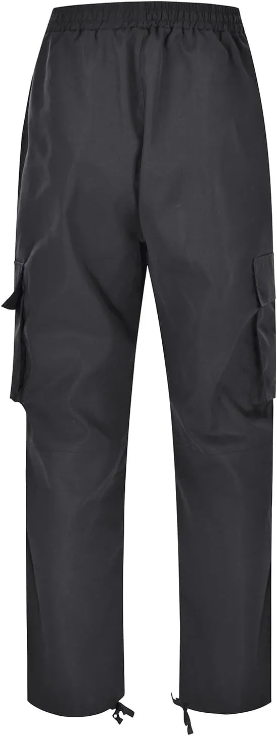 Mens Pants Joggers with Pockets, Casual Solid Sweatpants, Drawstring Pants, Track Jogging Outdoor Cargo Pants