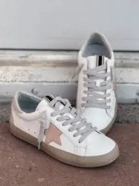 PAULA WOMENS LIGHT PINK SNEAKS