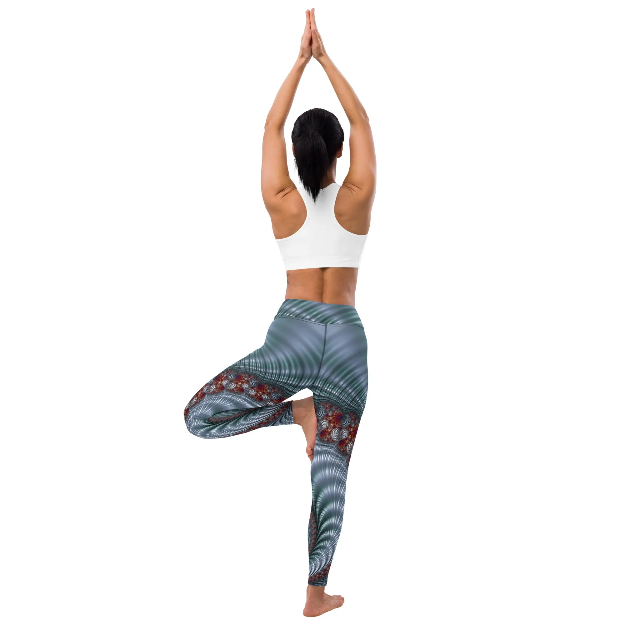 "Fractal Seashell" Collection - Designer Yoga Leggings
